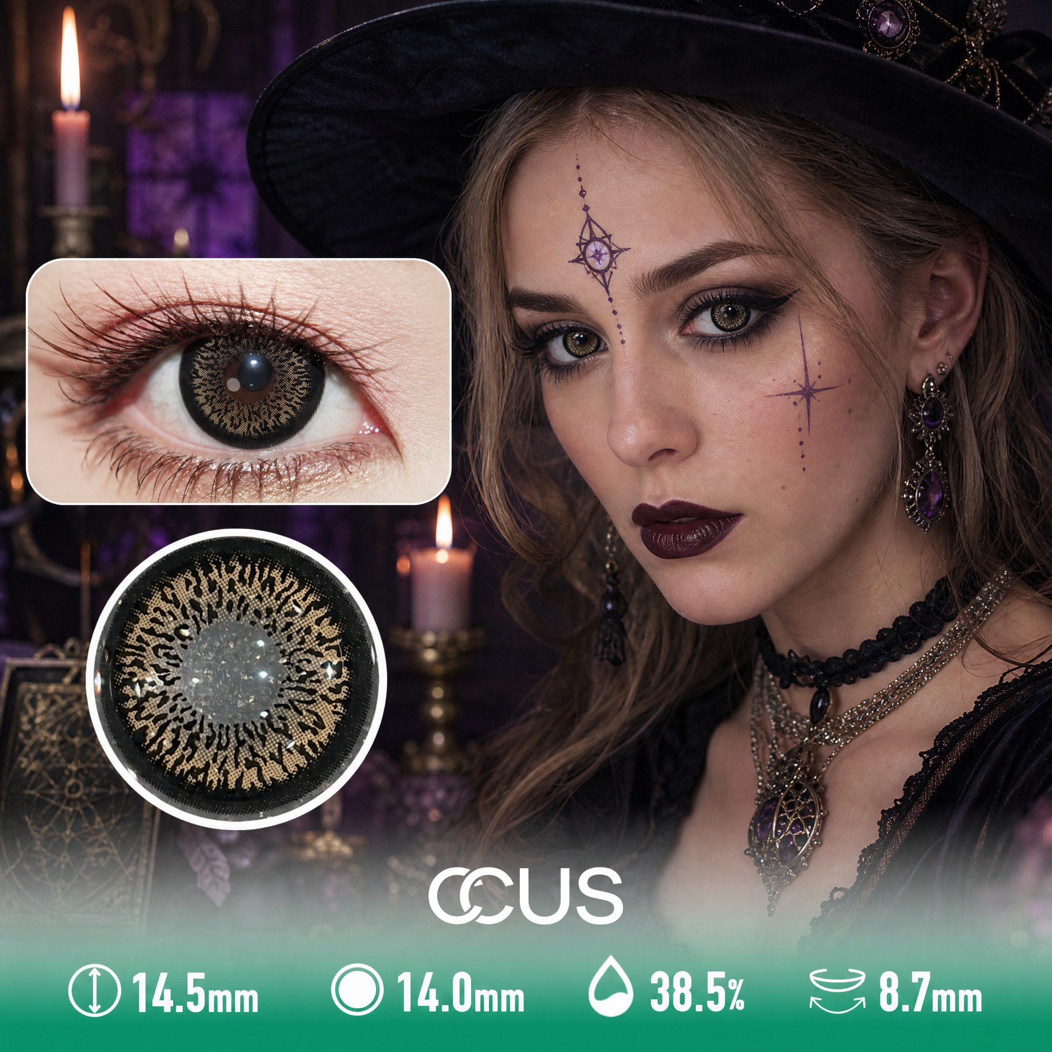 Cursed Brown Halloween Contact Lenses