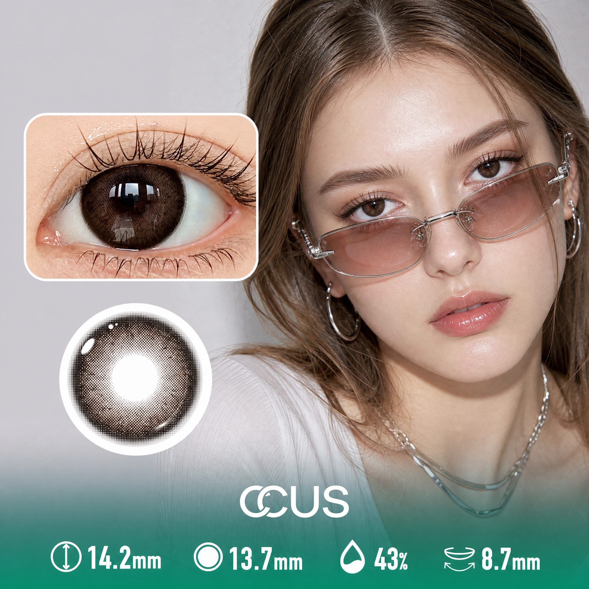 Dawn Butterfly Cocoa Brown Contact Lenses
