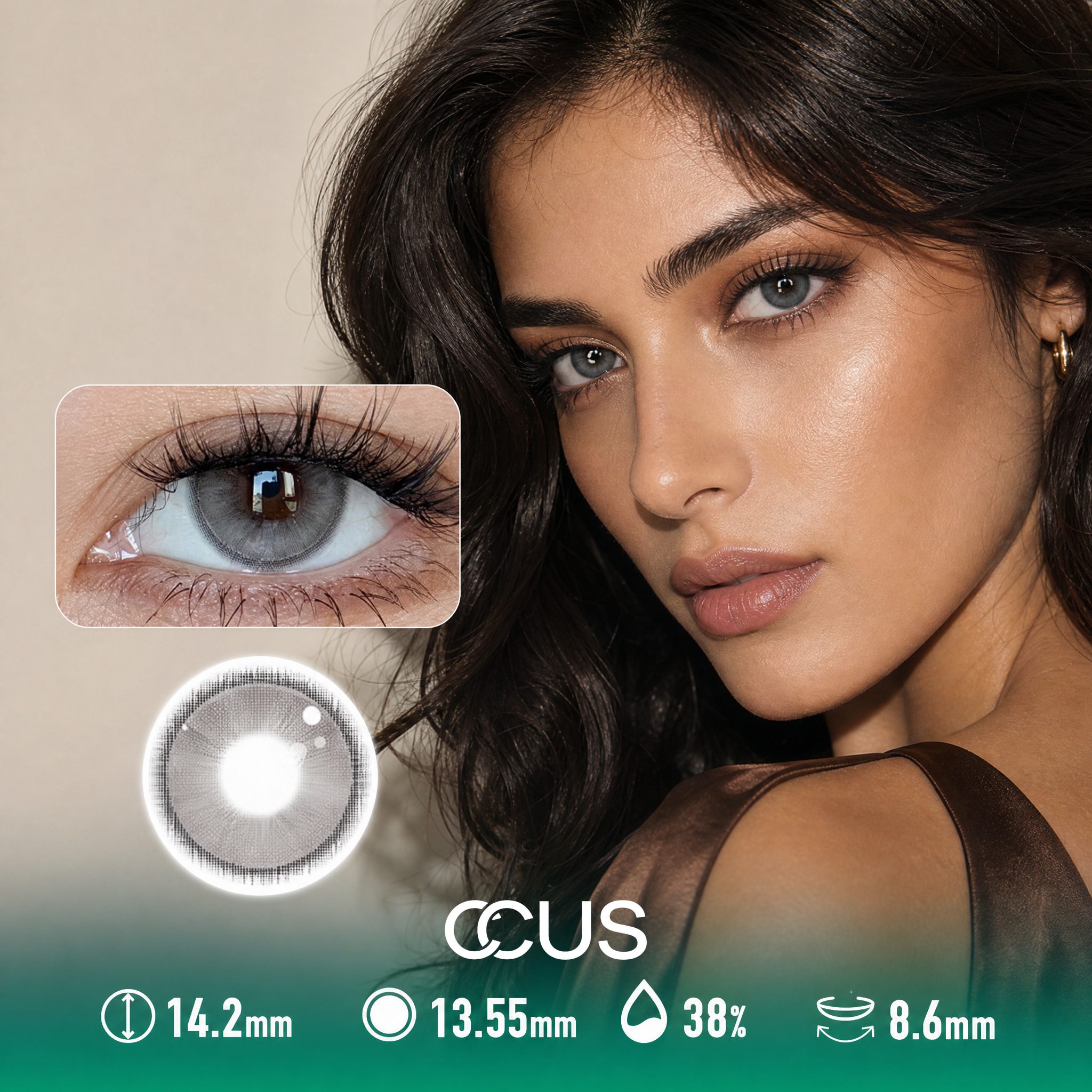 Dawn Moon Grey Contact Lenses