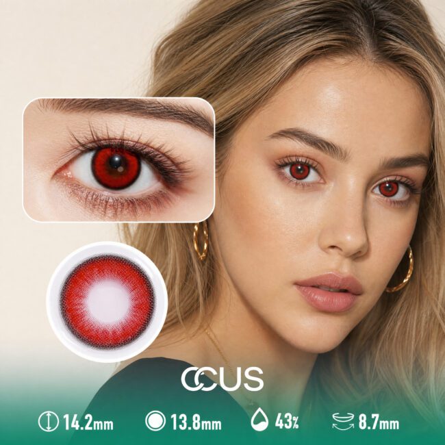 Dreamy Vienna Wine Red Contact Lenses