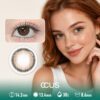 Dusk Bruges Caramel Brown Contact Lenses