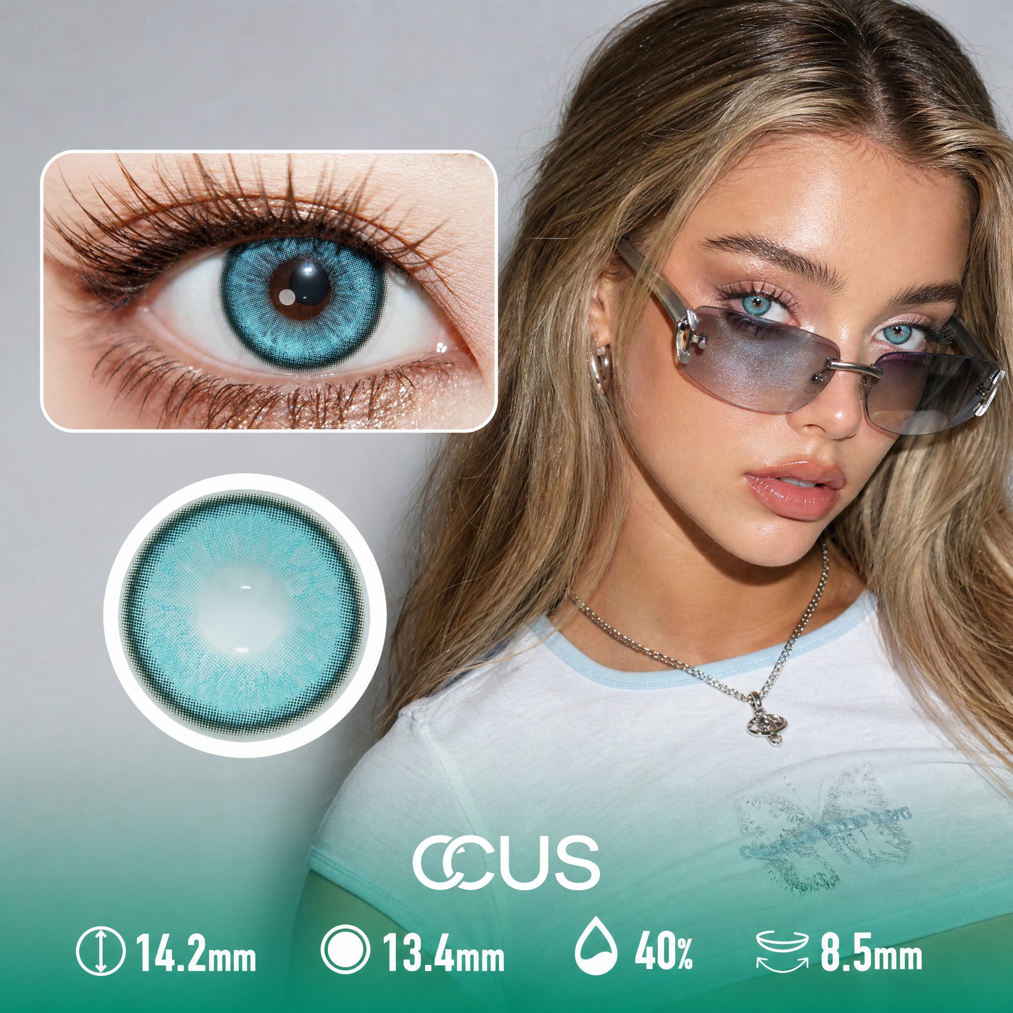 Eclipse Serene Jade Green Contact Lenses
