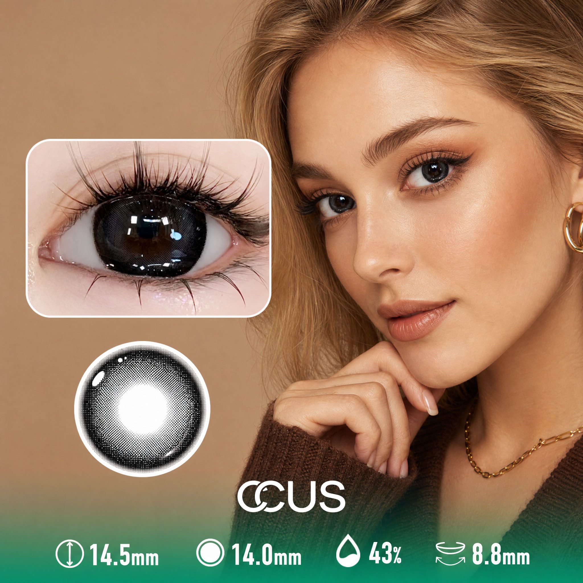 Espresso Twilight Onyx Black Contact Lenses