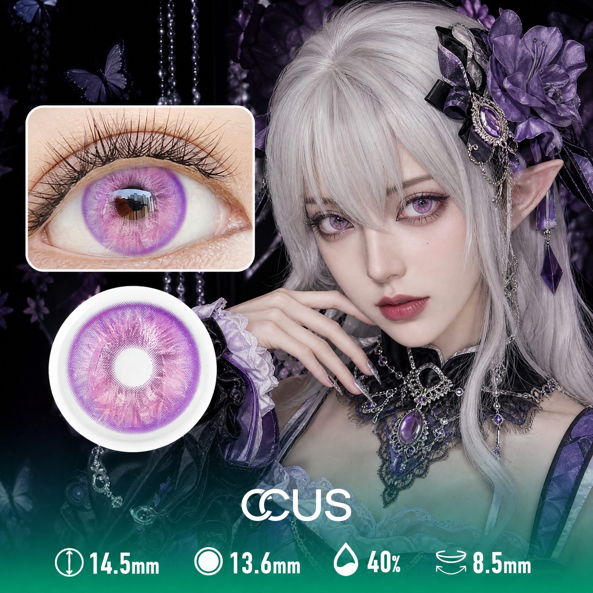 Fabled Purple Contact Lenses