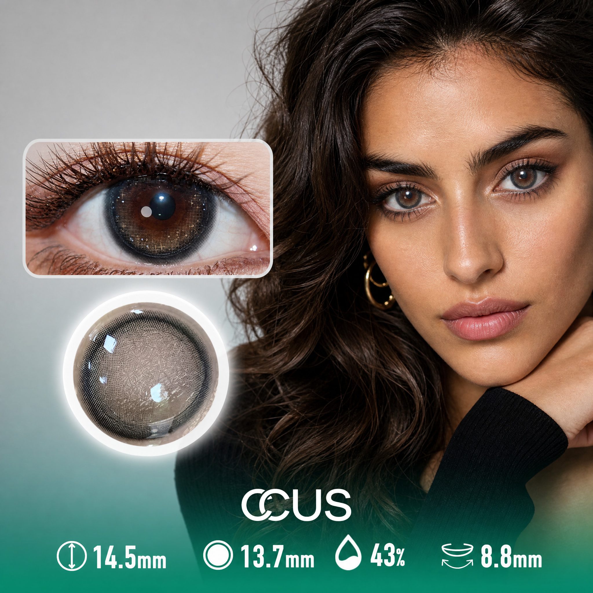 Firefly Smoke Grey Contact Lenses