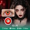 Galaxy Opal Cherry Red Contact Lenses