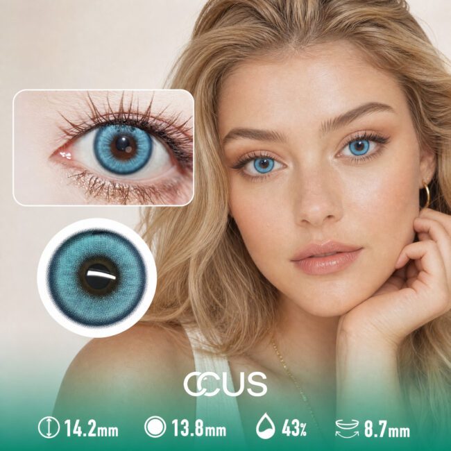 Glacier Tide Turquoise Blue Contact Lenses