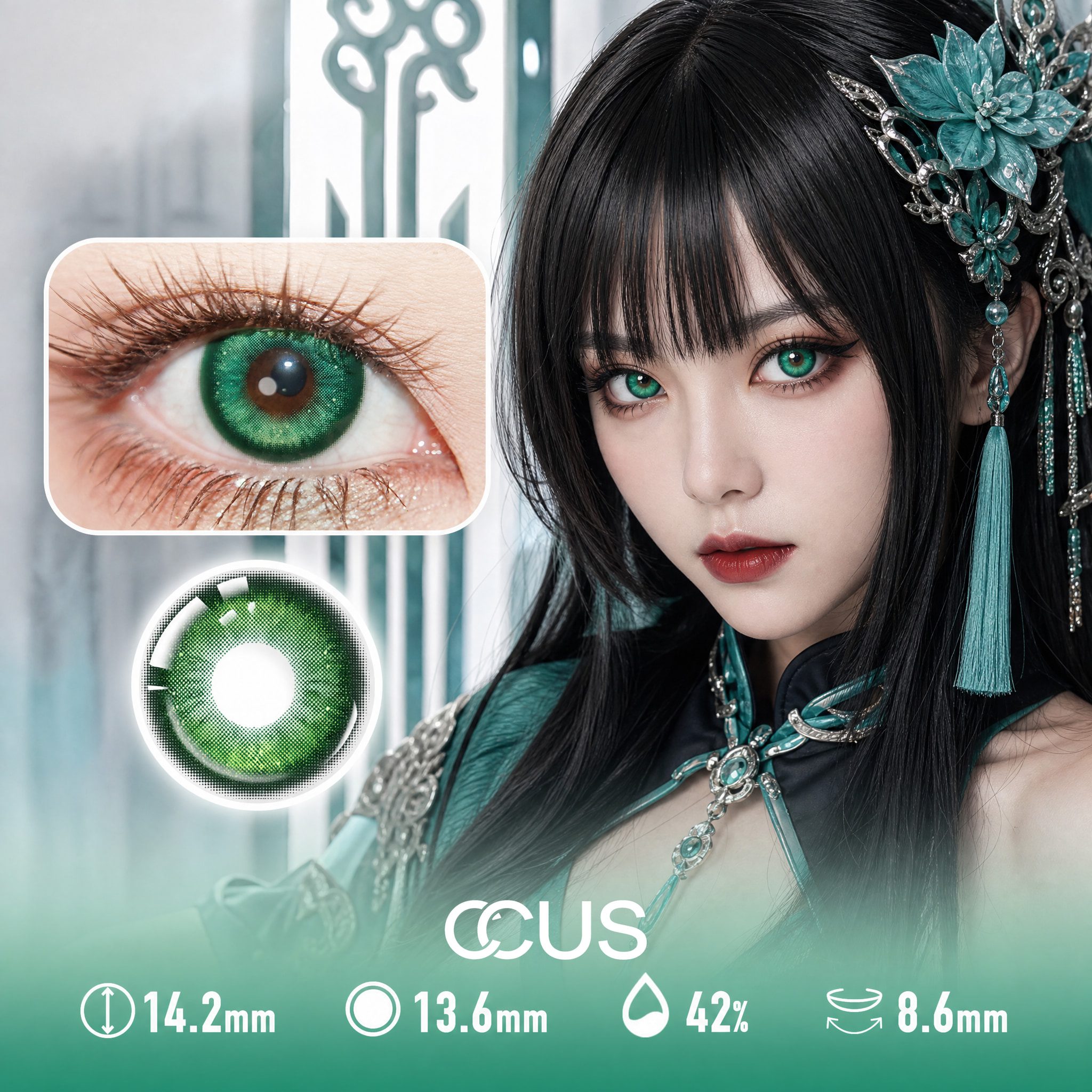Green Aqua Contact Lenses