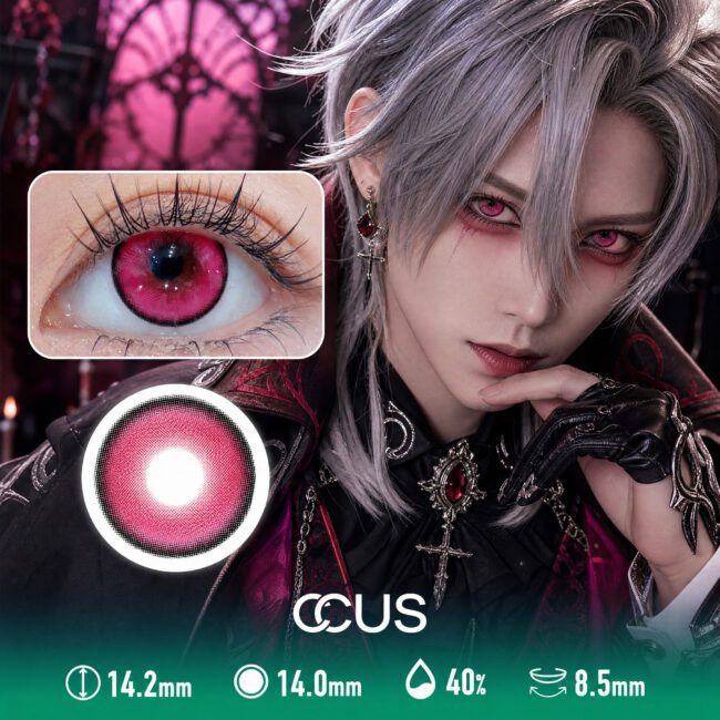 Halftone Dot Fade Gradient Gold Contact Lenses