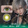Halftone Dot Mesh Green Cosplay Contact Lenses