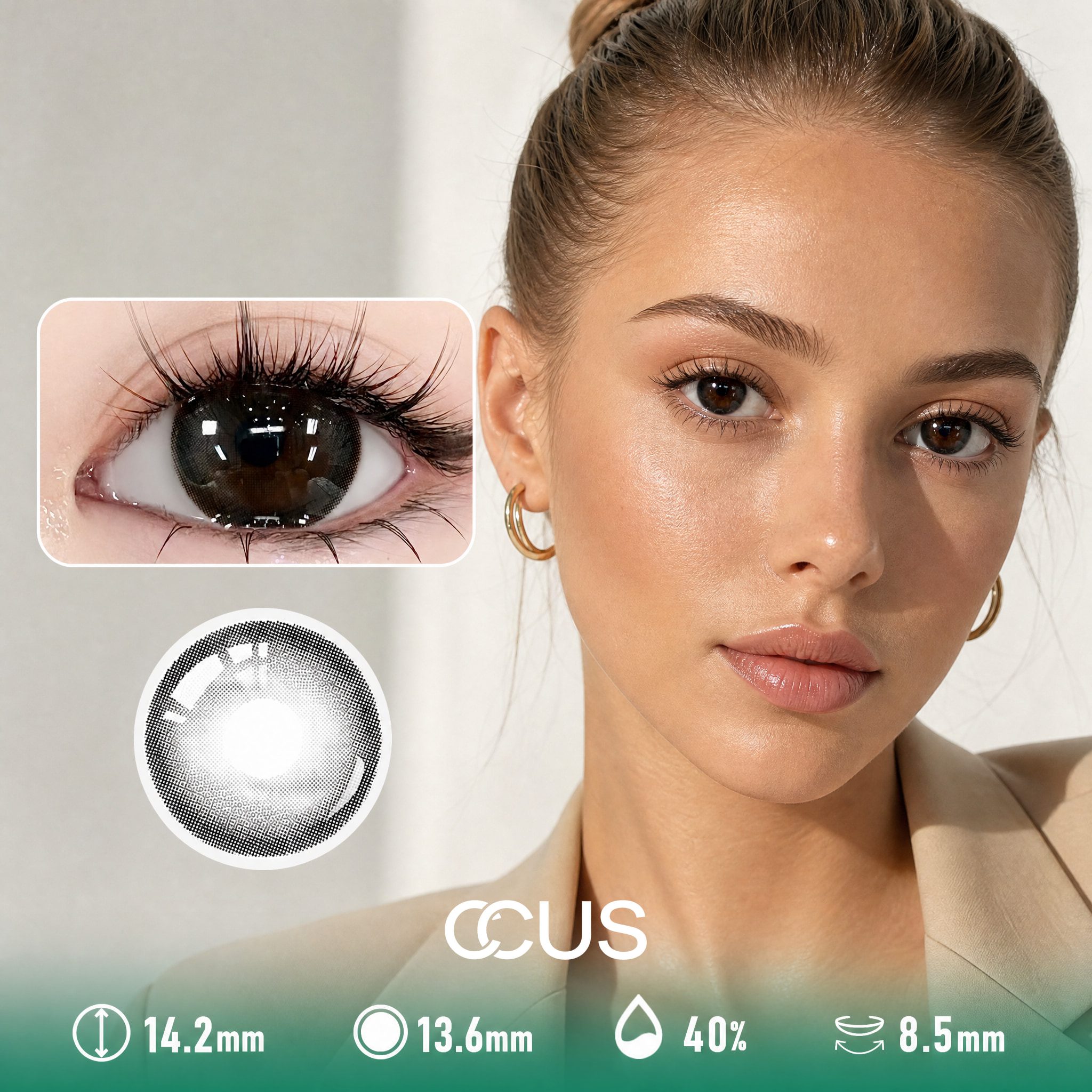Haze Aurora Velvet Black Contact Lenses
