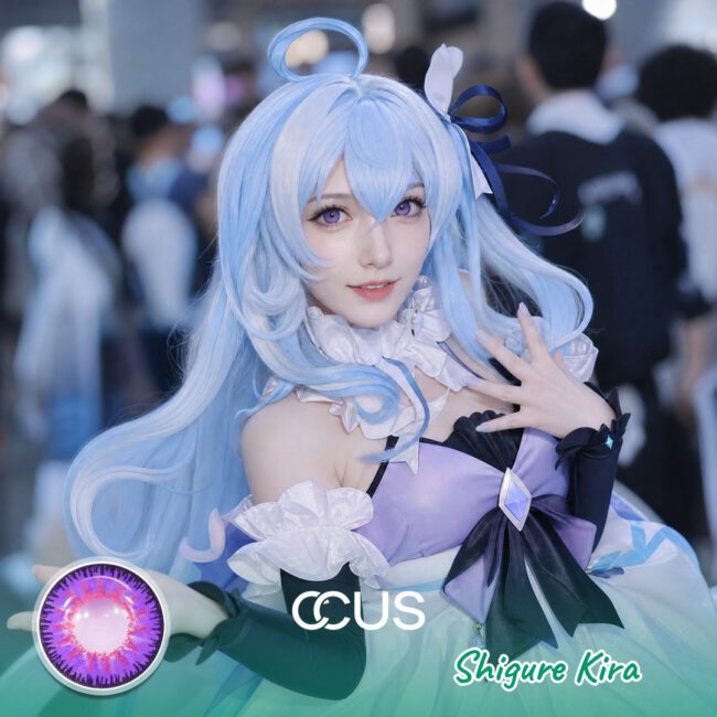 Houkai Gakuen 2 : Shigure Kira Cosplay Purple Contact Lenses