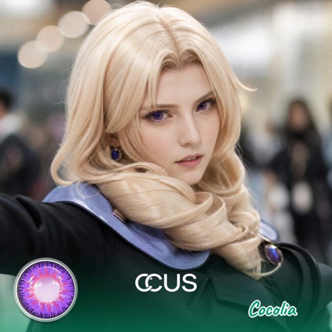 Hi3Rd: Cocolia Cosplay Purple Contact Lenses
