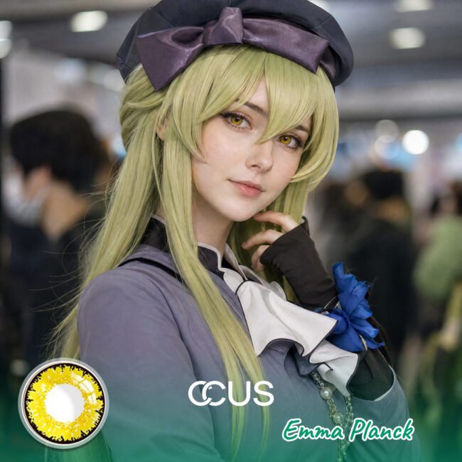 Hi3Rd: Emma Planck Cosplay Yellow Contact Lenses