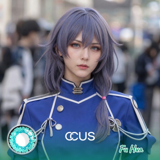 Hi3Rd: Fu Hua Cosplay Blue Contact Lenses