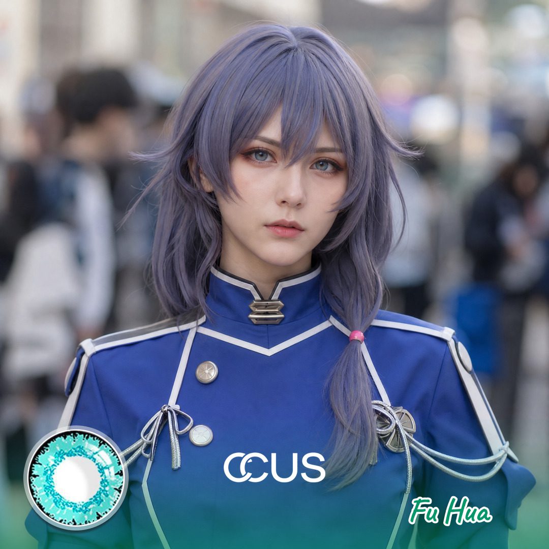 Hi3Rd: Fu Hua Cosplay Blue Contact Lenses - Ccus Eyewear · Premium Colored Contacts Hi3Rd: Fu Hua Cosplay Blue Contact Lenses