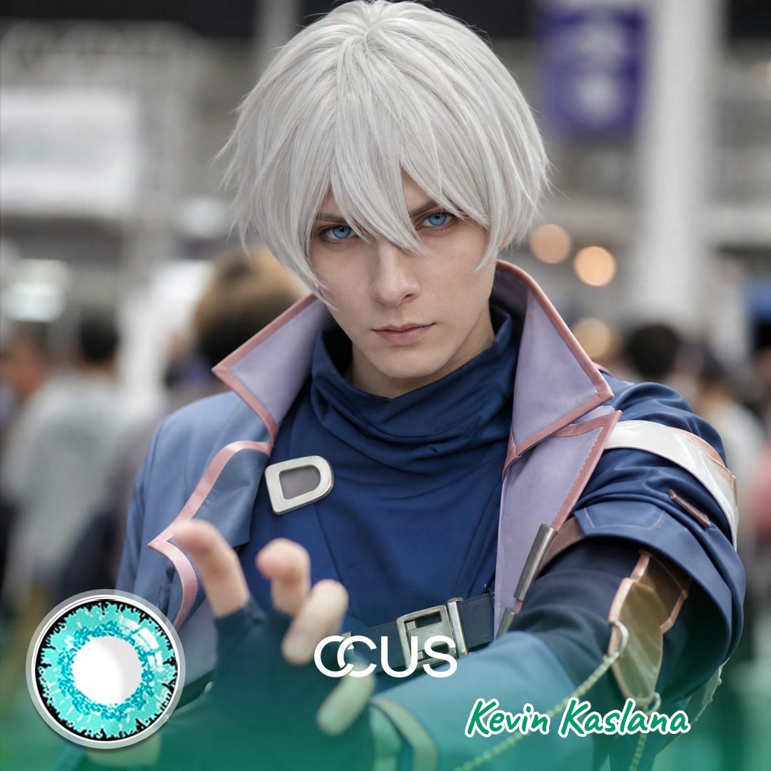 Hi3Rd: Kevin Kaslana Cosplay Light Blue Contact Lenses - Ccus Eyewear · Premium Colored Contacts Hi3Rd: Kevin Kaslana Cosplay Light Blue Contact Lenses