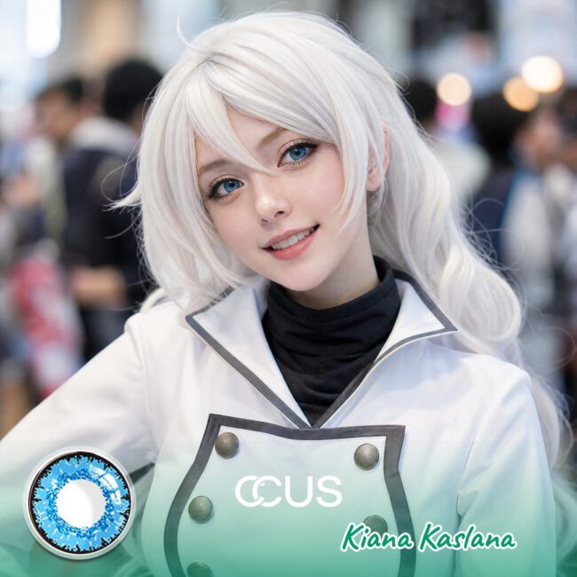 Hi3Rd: Kiana Kaslana Cosplay Blue Contact Lenses