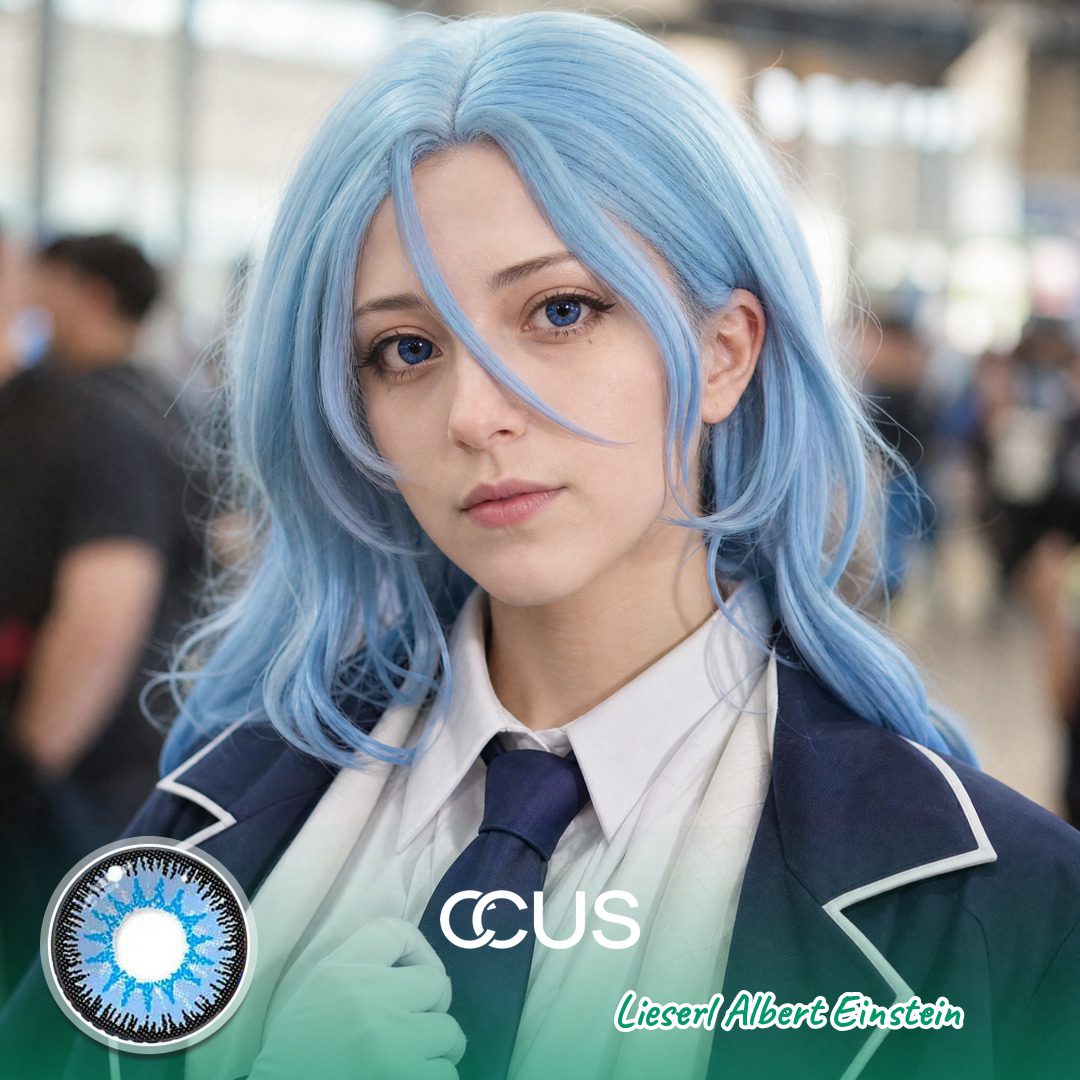 Hi3Rd: Lieserl Albert Einstein Cosplay Blue Contact Lenses