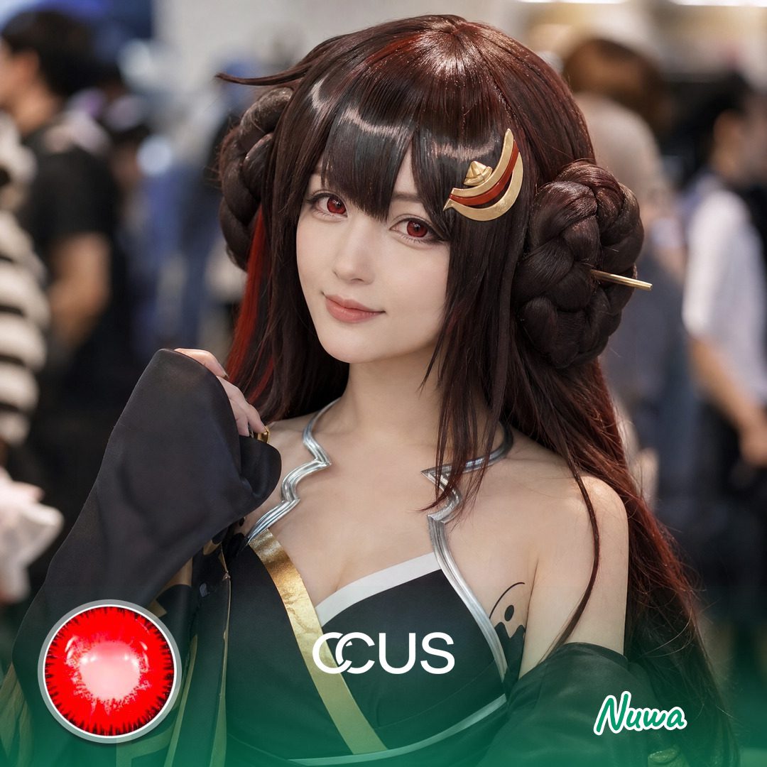 Hi3Rd: Nuwa Cosplay Red Contact Lenses - Ccus Eyewear · Premium Colored Contacts Hi3Rd: Nuwa Cosplay Red Contact Lenses