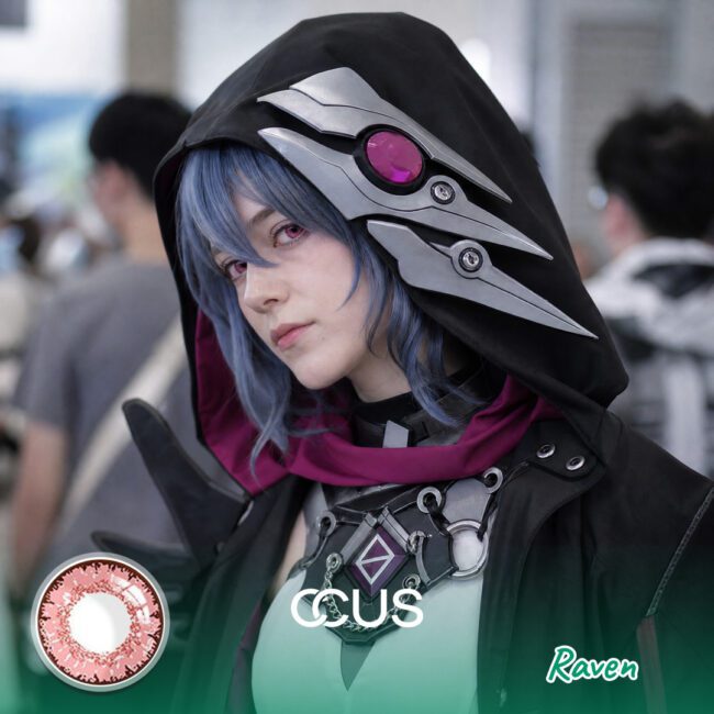Hi3Rd: Raven Cosplay Pink Contact Lenses