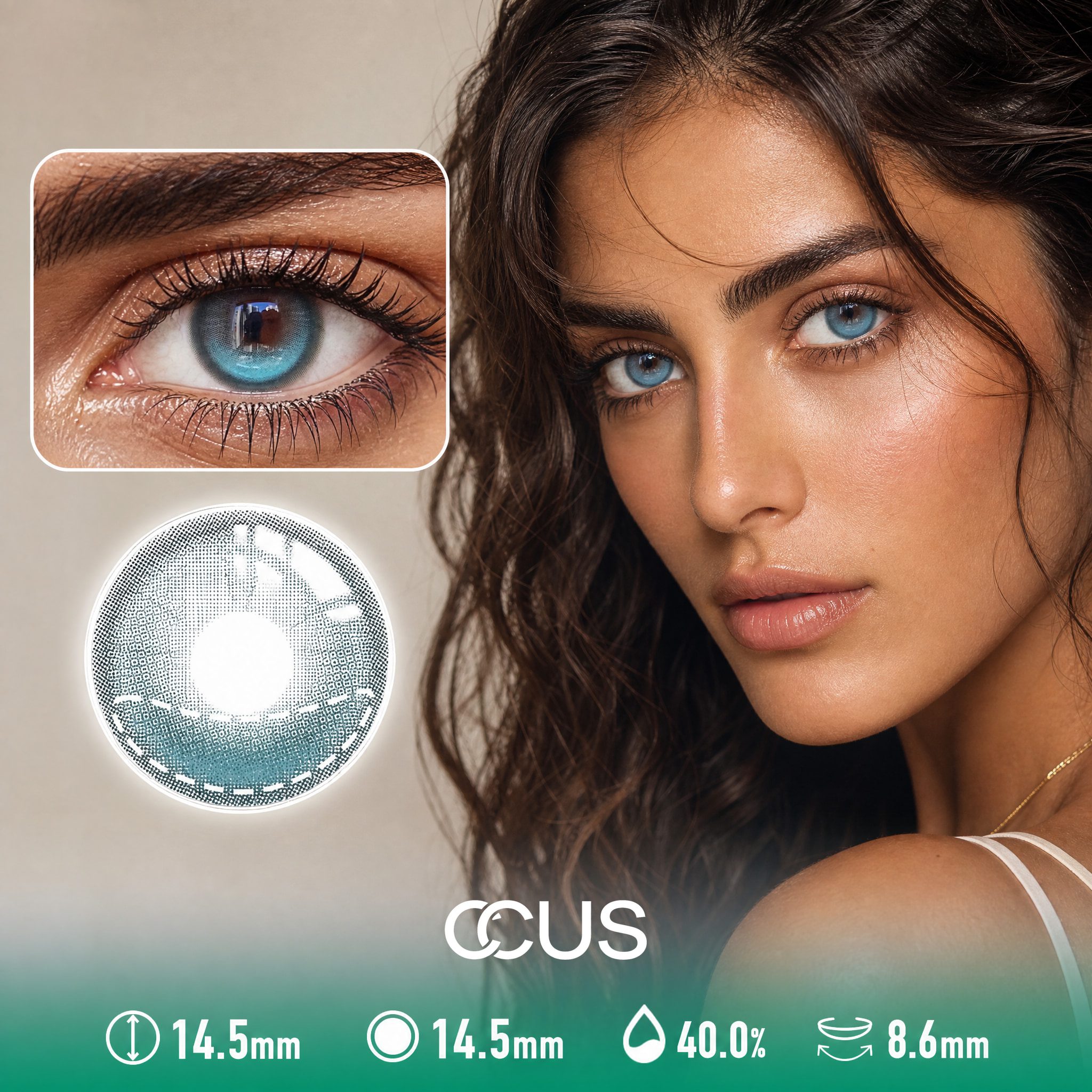 Jasmine Summer Sky Blue Contact Lenses