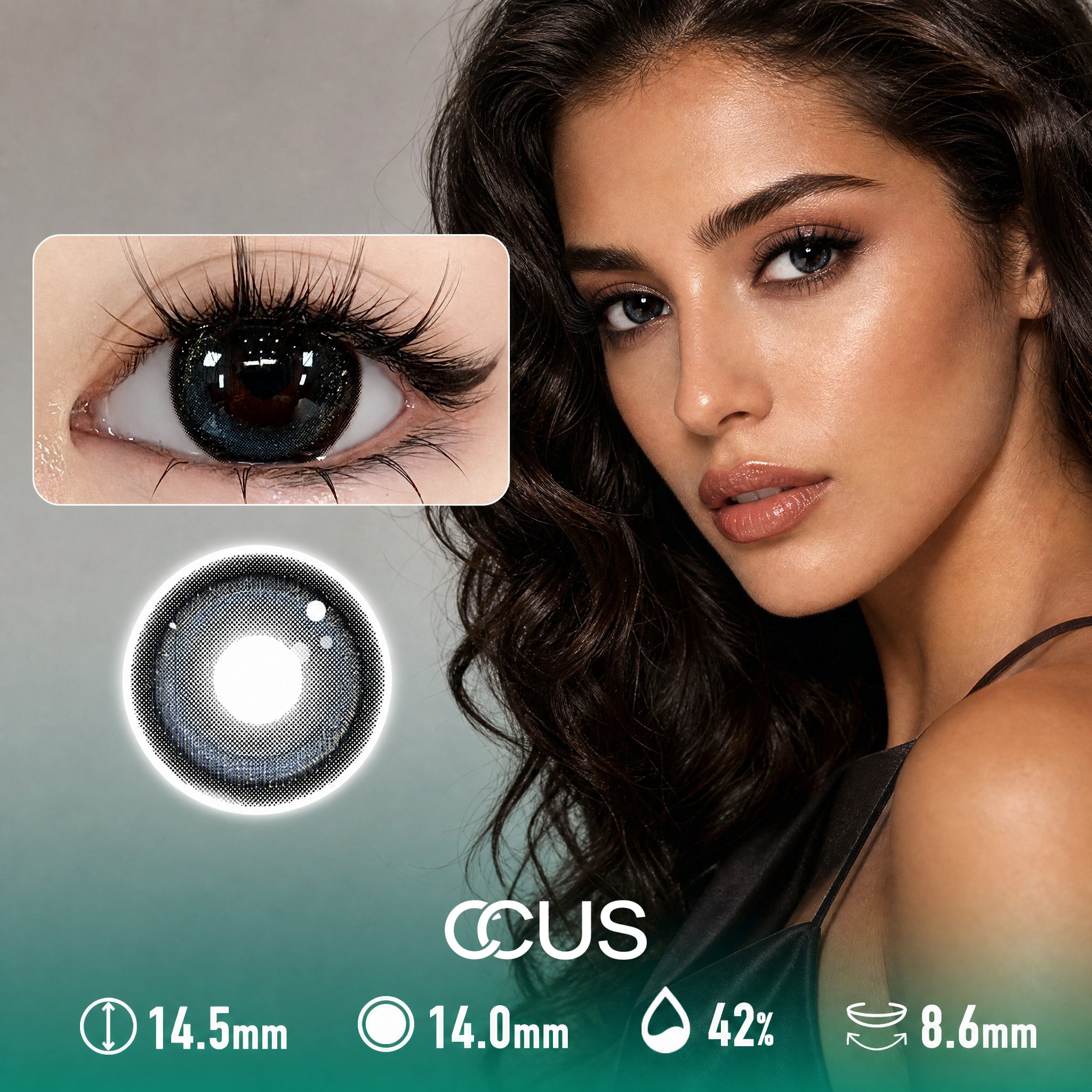 Kyoto Dusk Black Contact Lenses