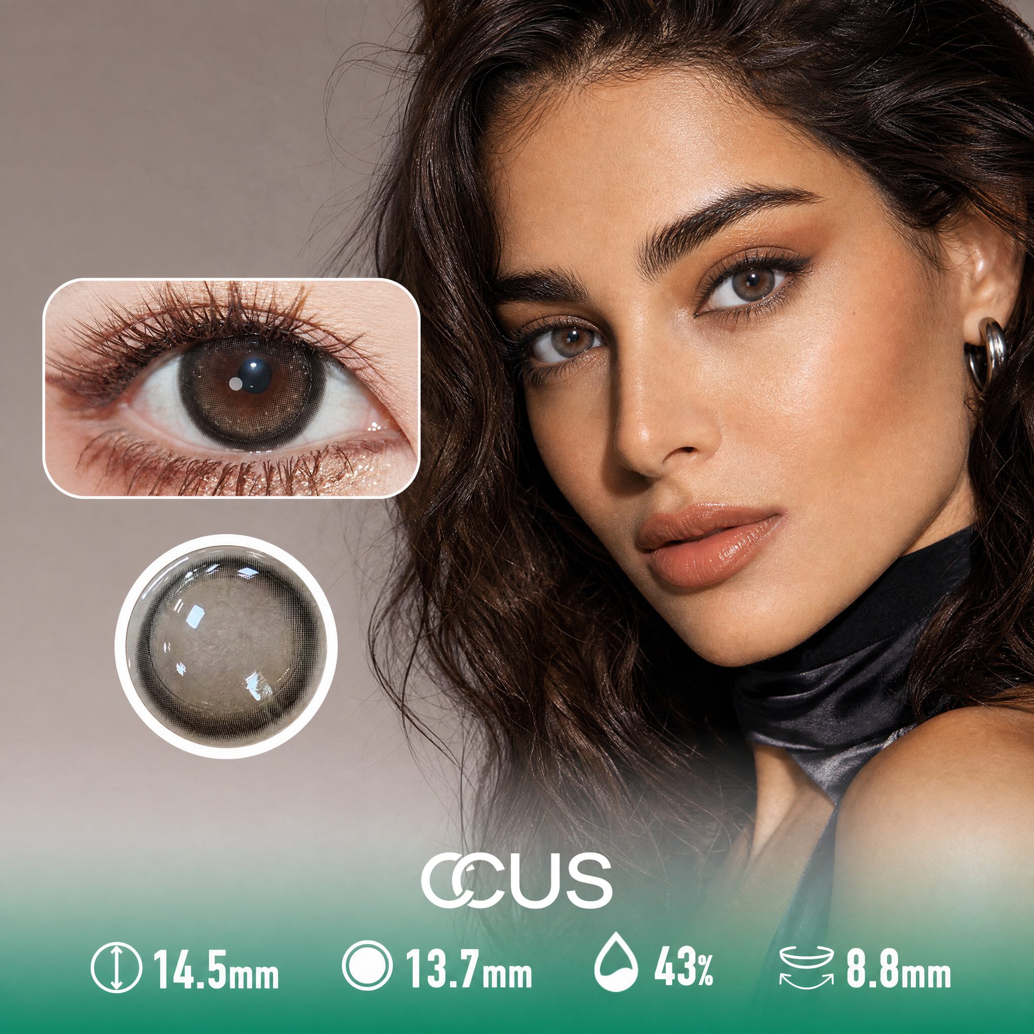 Kyoto Haze Grey Contact Lenses
