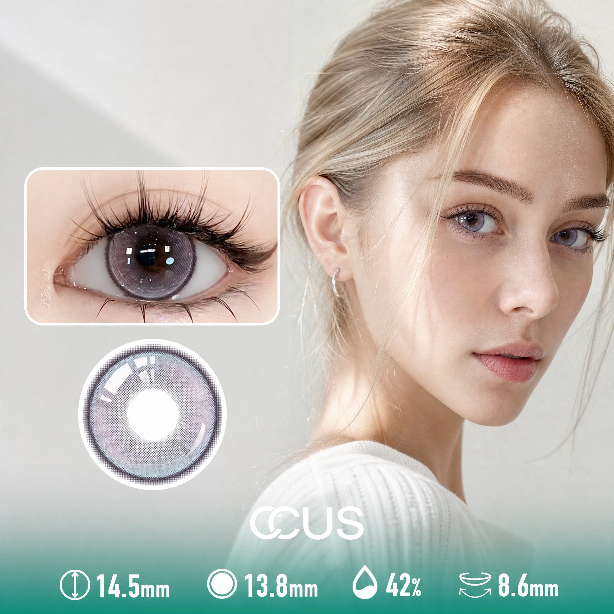 Kyoto Spring Rose Pink Contact Lenses