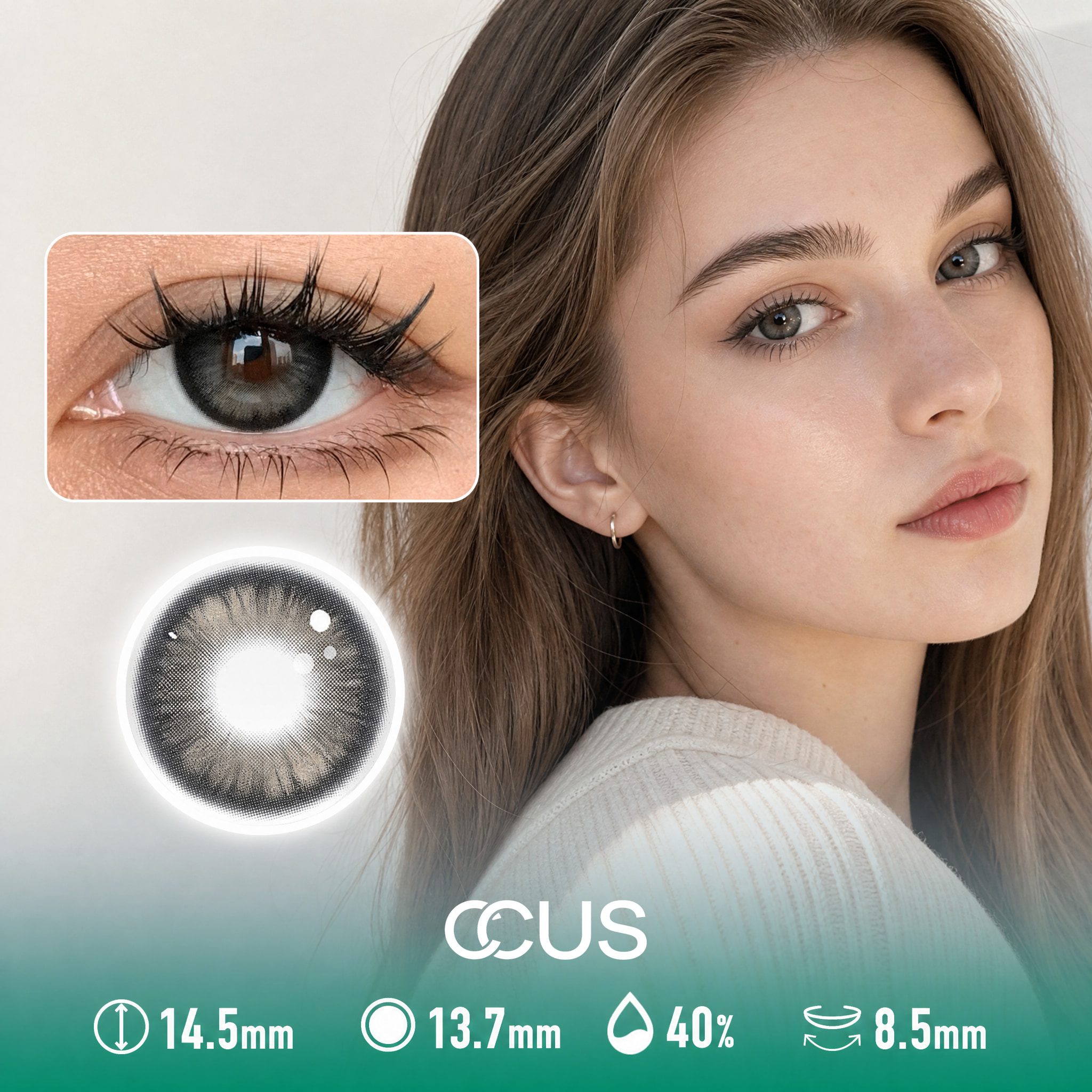 Kyoto Twilight Grey Contact Lenses