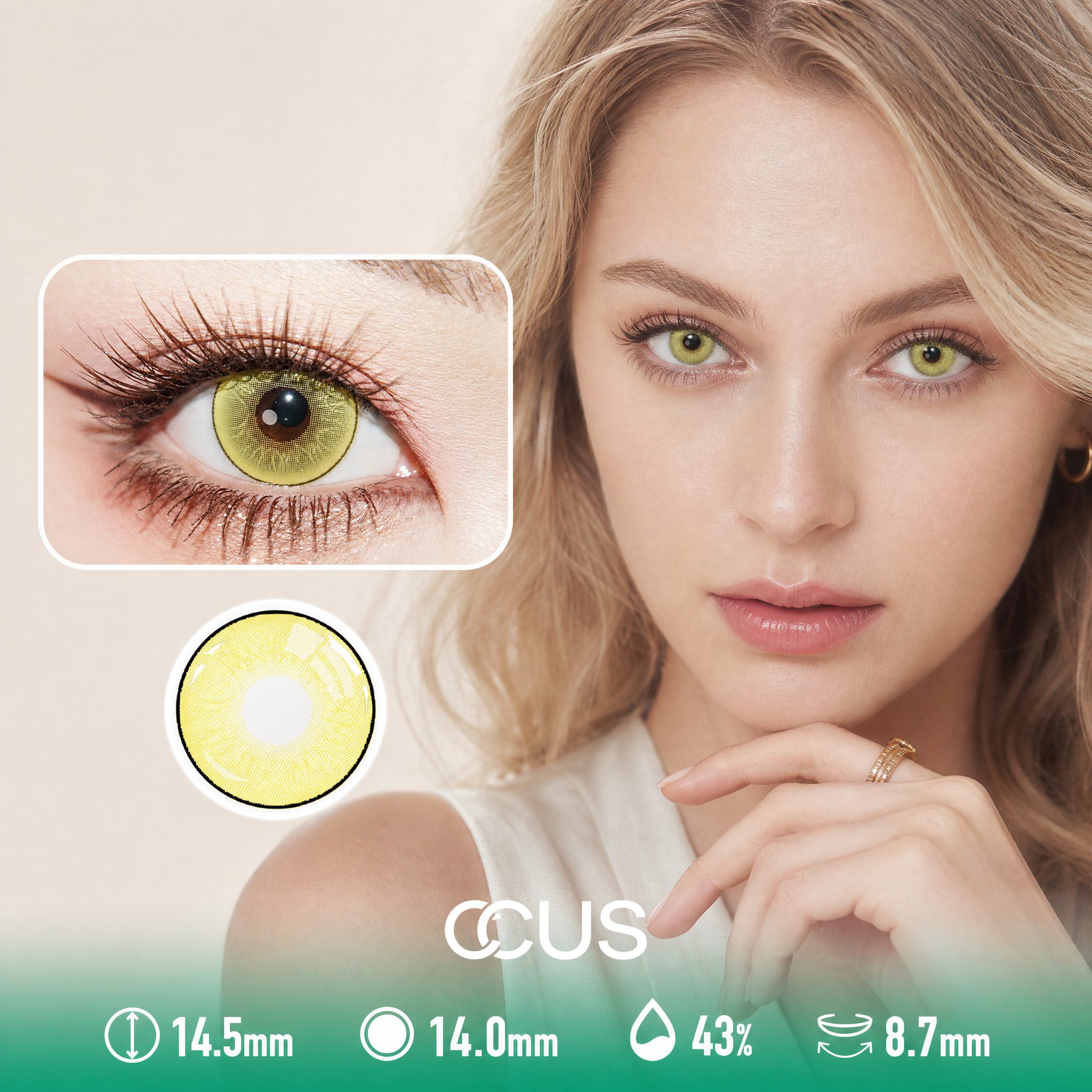 Lime Meadow Green Contact Lenses
