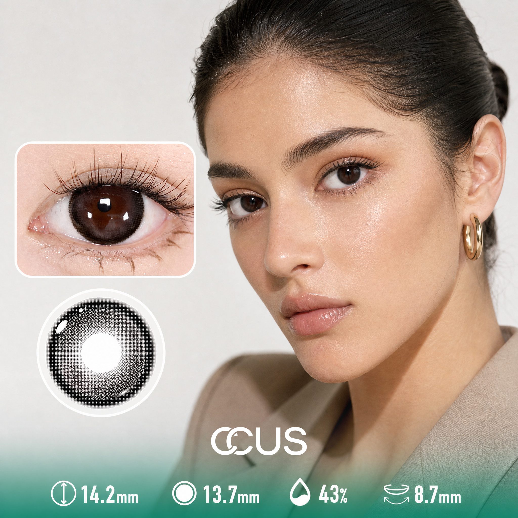 Lisbon Petal Blush Brown Contact Lenses