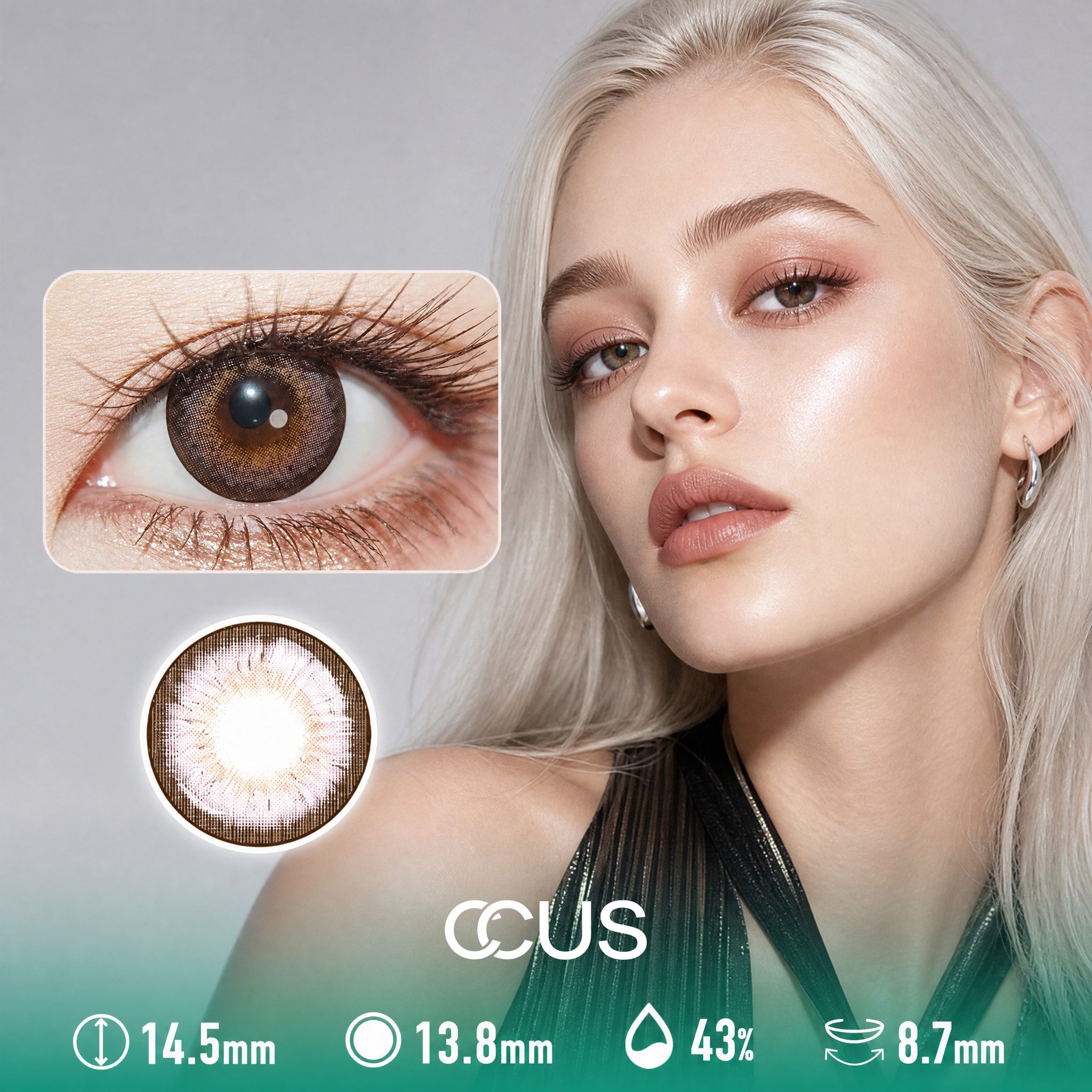 Lotus Halo Brown Contact Lenses