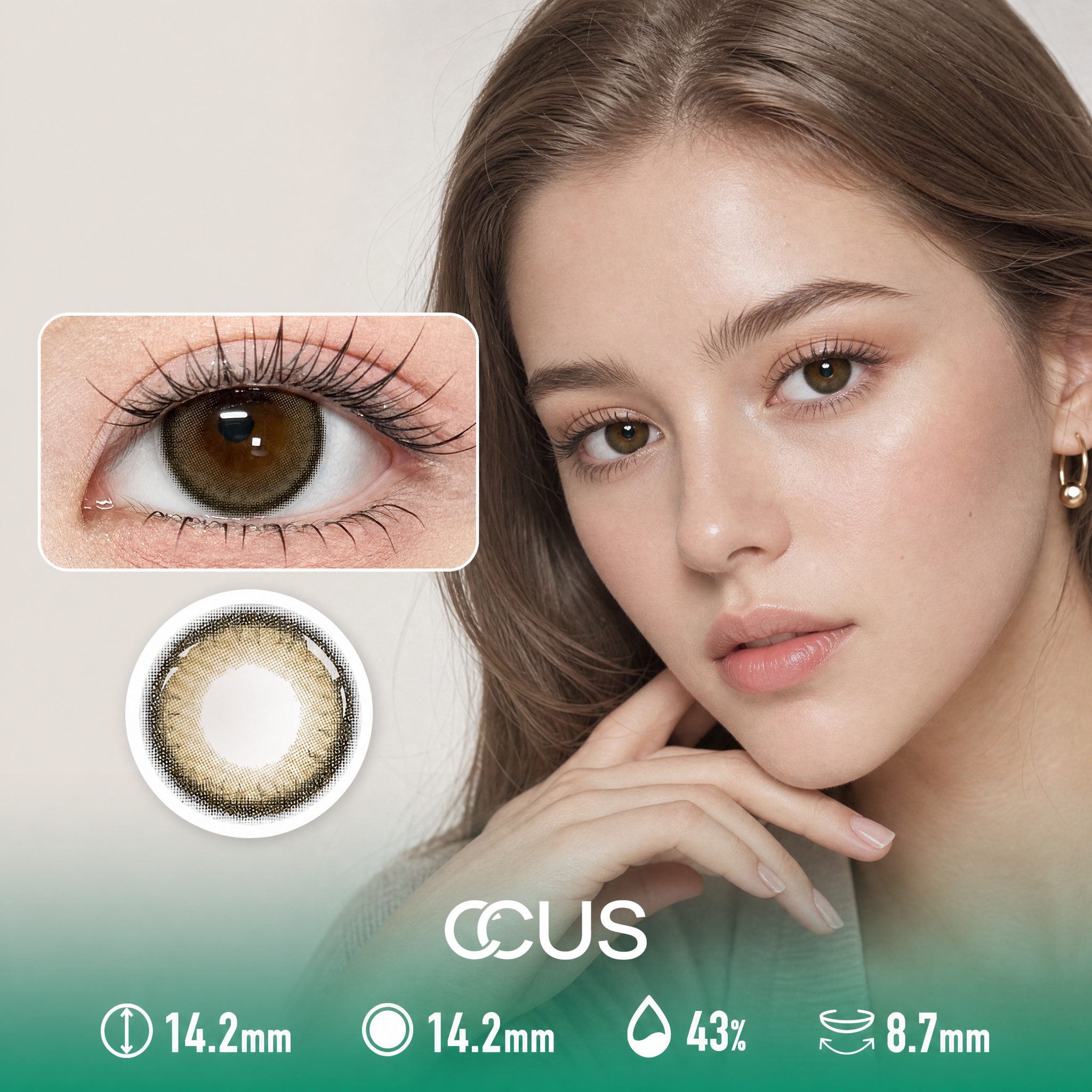 Milan Sandalwood Brown Contact Lenses