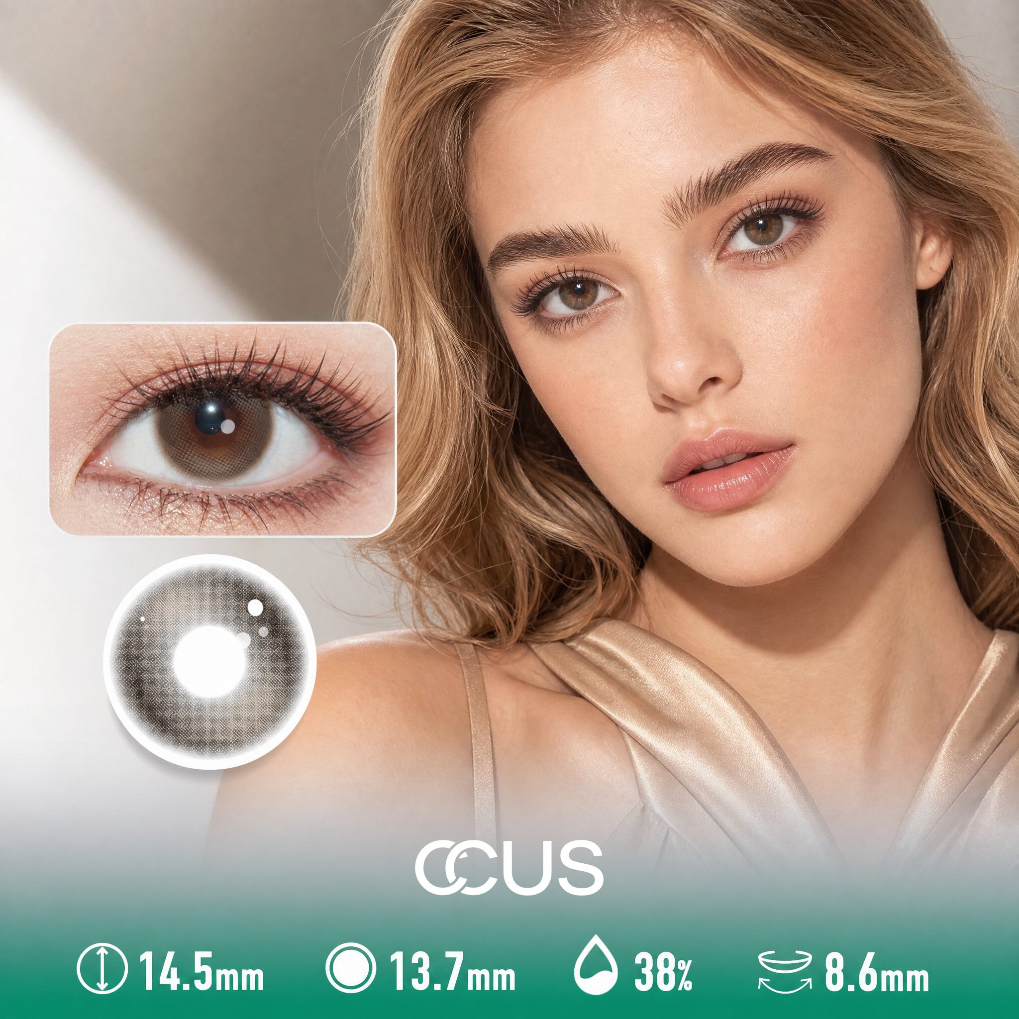 Milan Spring Apricot Brown Contact Lenses