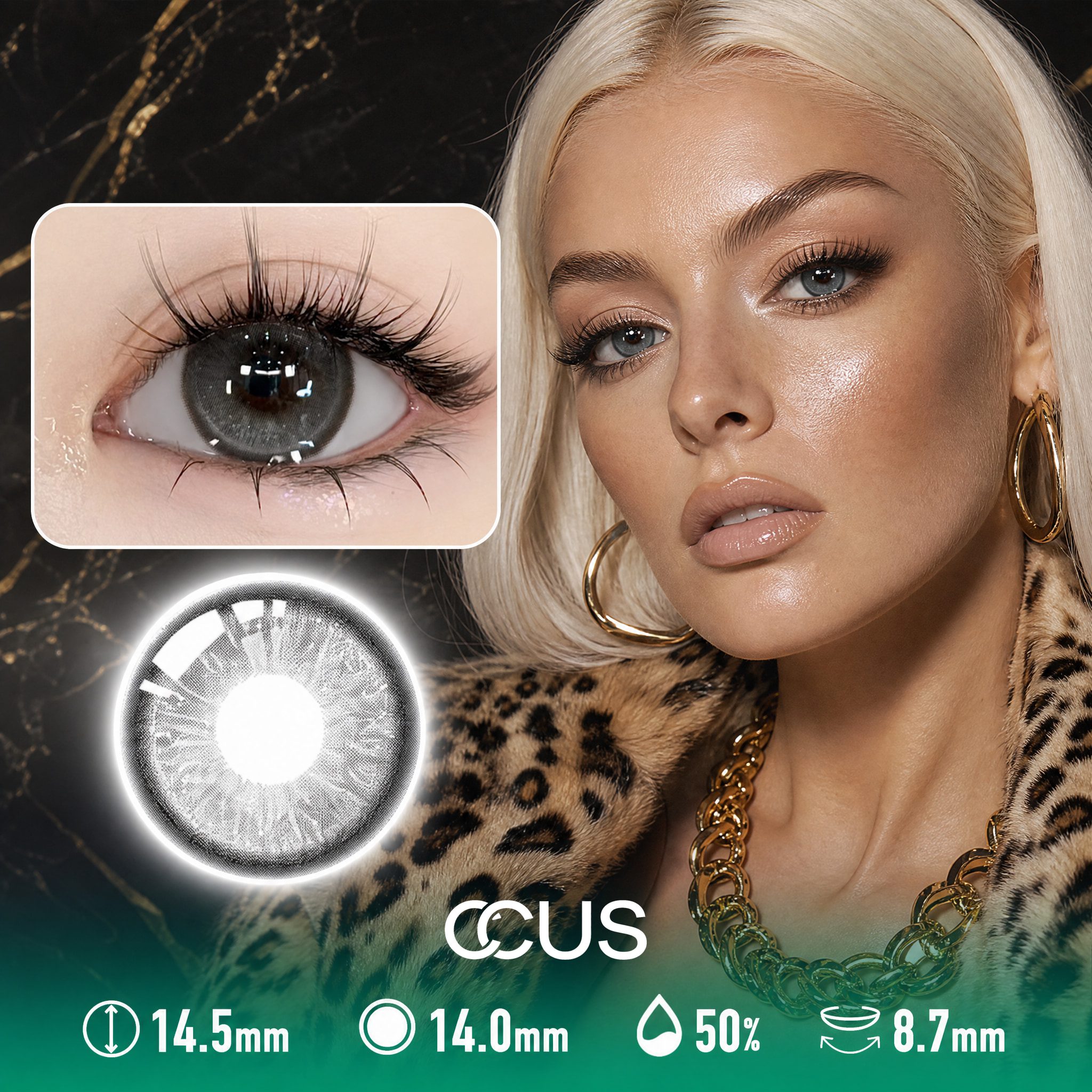 Mob Wife Smoke Grey Contact Lenses