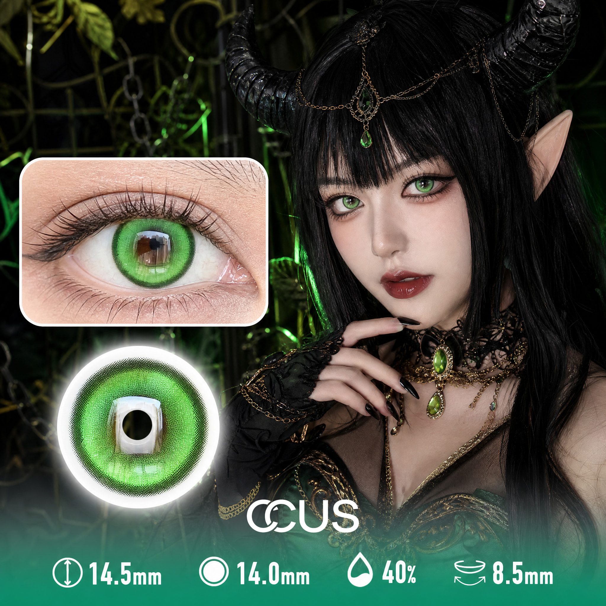 Mythic Green Contact Lenses