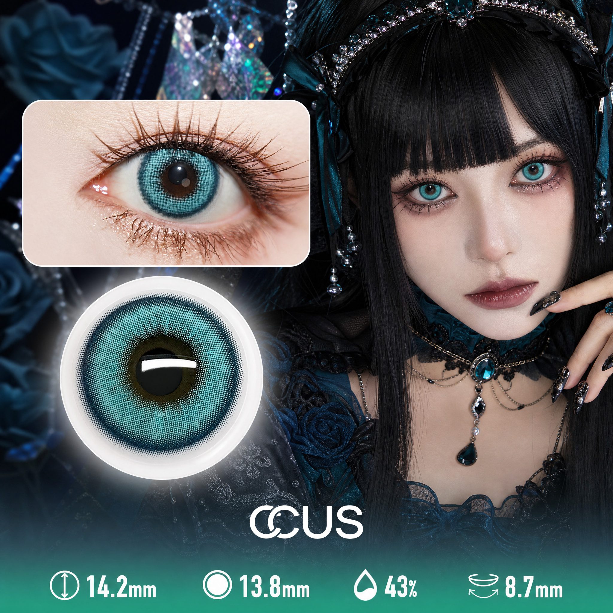 Neon Green Party Contact Lenses