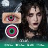 Neon Peony Green Contact Lenses