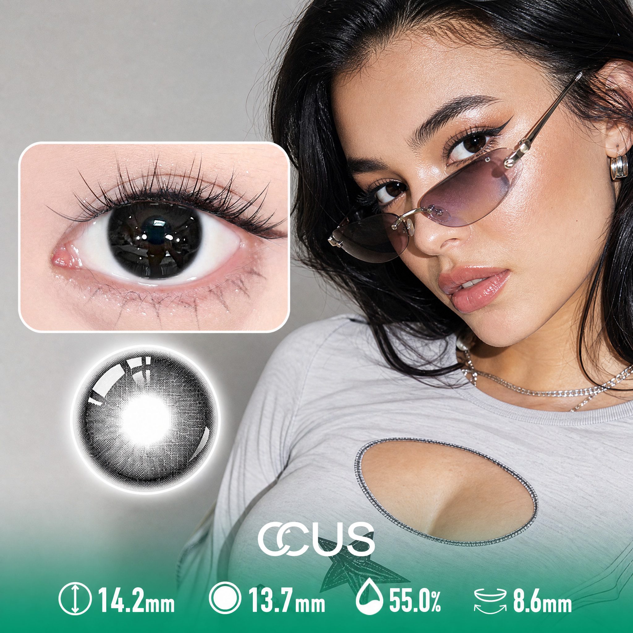Nostalgia Noir Black Contact Lenses