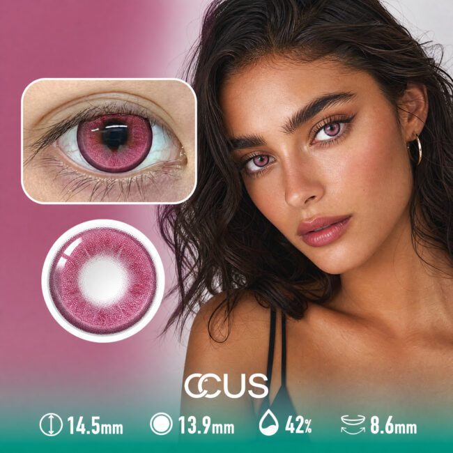 Orchid Storm Magenta Pink Contact Lenses