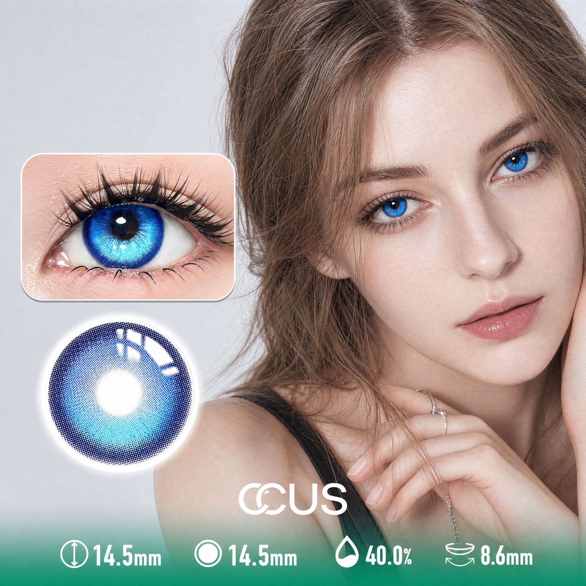 Oslo Comet Cobalt Blue Contact Lenses