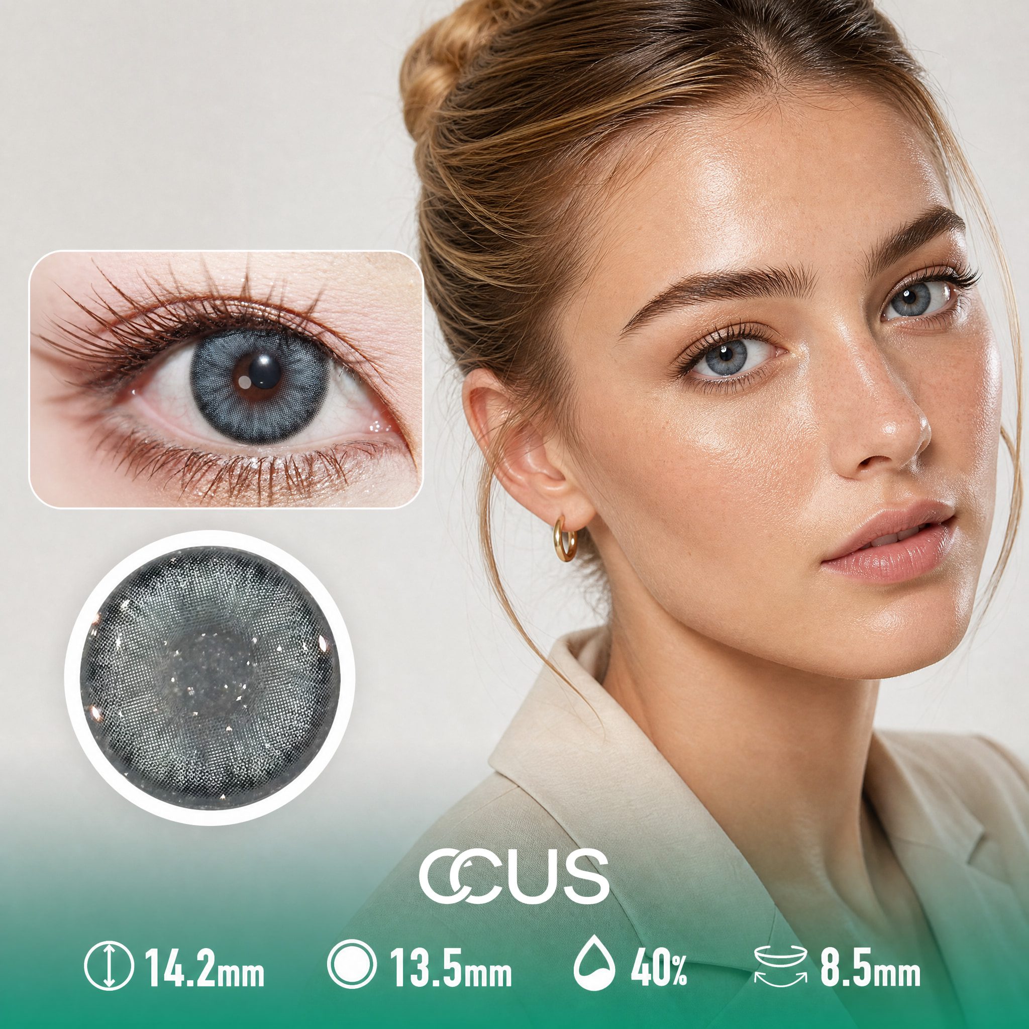 Oslo Ocean Star Blue Contact Lenses