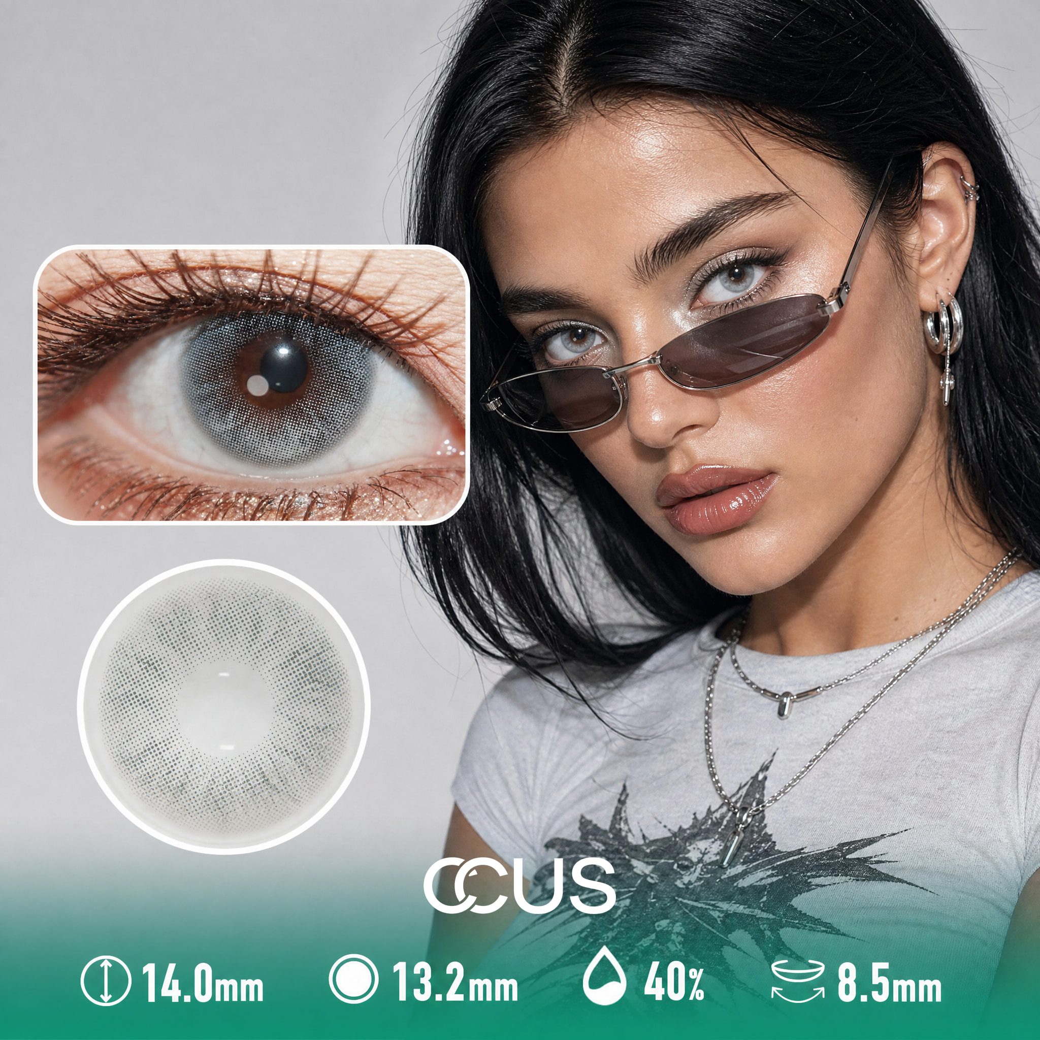 Paris Velvet Dusk Grey Contact Lenses