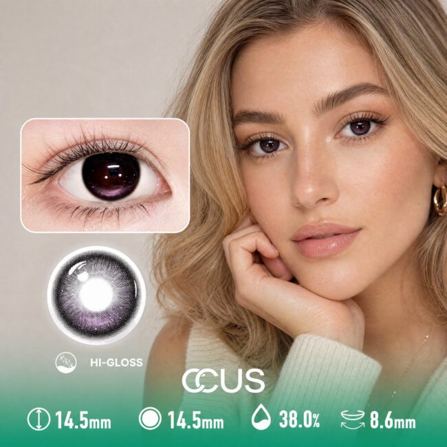 Pearl Rose Moon Purple Contact Lenses