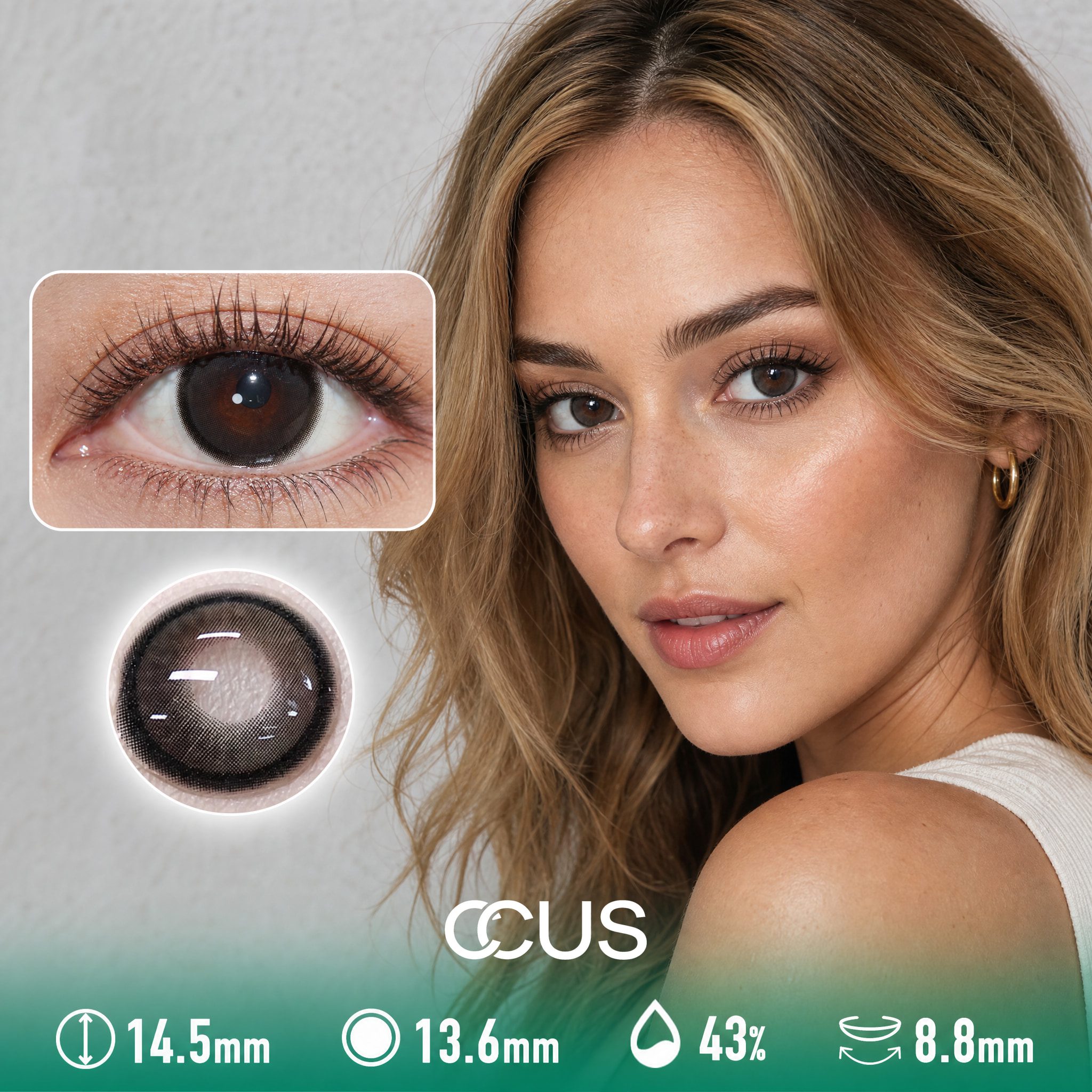 Peony Nocturne Black Contact Lenses