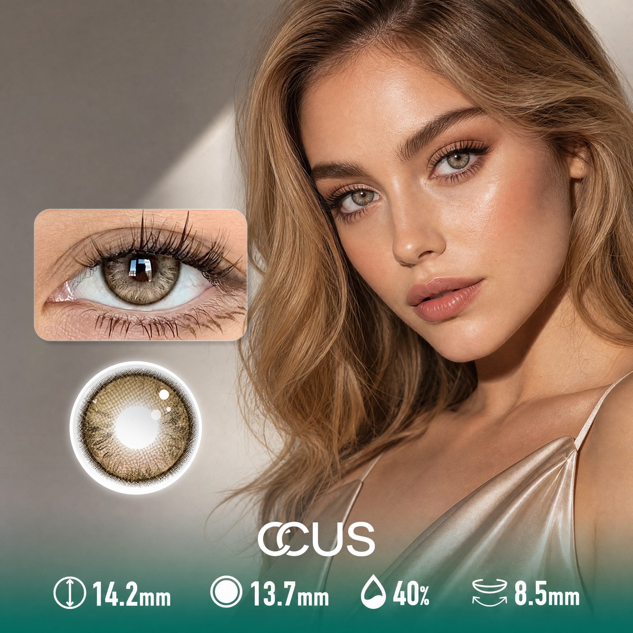 Prague Cloud Caramel Brown Contact Lenses