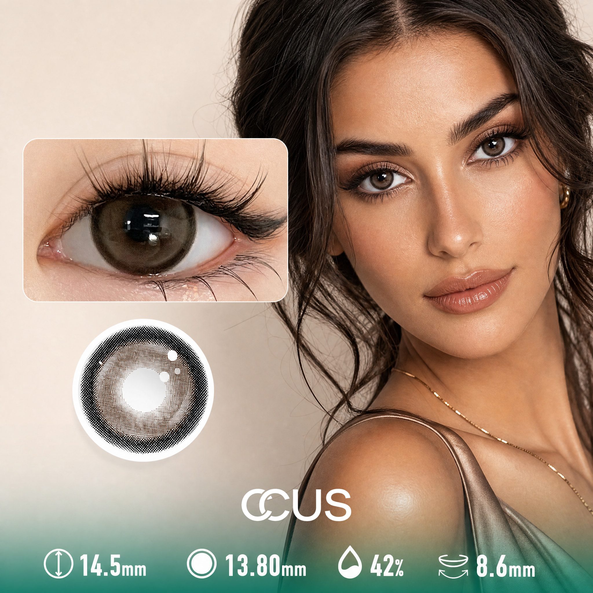 Prague Dusk Chestnut Brown Contact Lenses