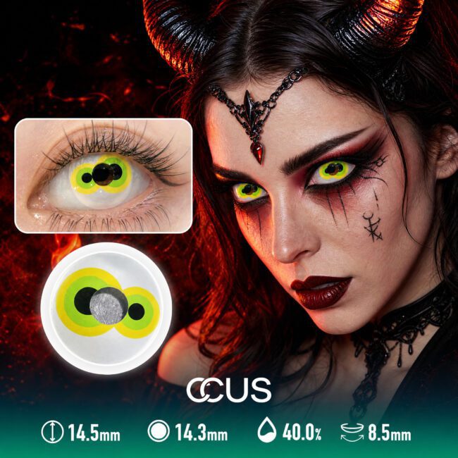 Provence Halo Green Contact Lenses