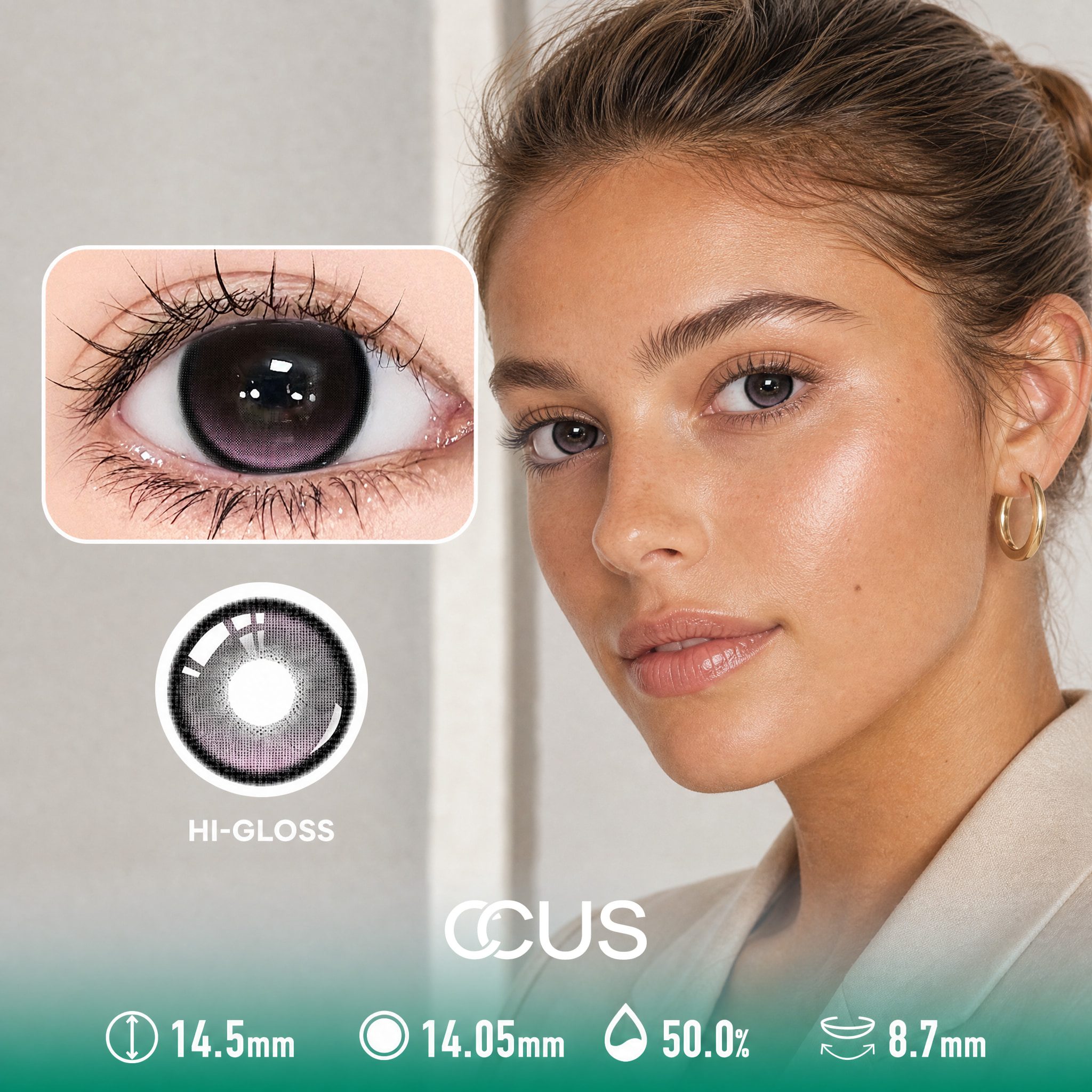 Romantic Crystal Grey Contact Lenses